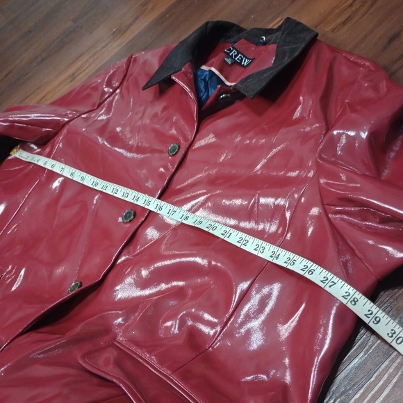 j. crew Collection Barn Jacket in patent faux leather - Picture 8 of 9
